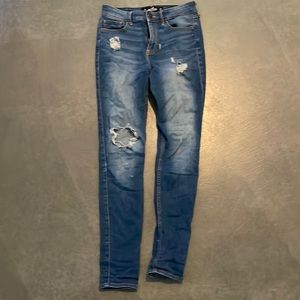 Hollister jeans high rise super skinny classic stretch 26 w 30 L womens